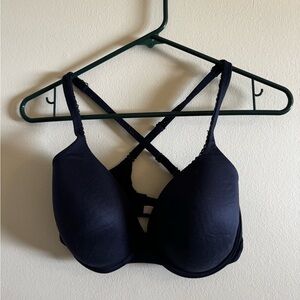 Victoria's Secret Black Padded Bra with Crisscross Back